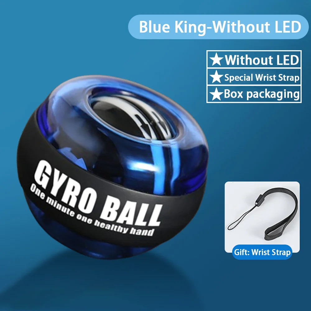 Power Wrist  Hand Ball Trainer Ball Wrist Strengthener Gyro Self-Starting Forearm Trainer Gyro Ball for Strengthening Muscles