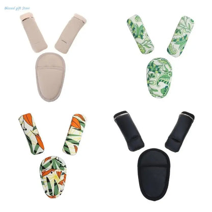 Universal Baby Car Belt Cushion Stroller Shoulder Strap Cover Protector Pad set