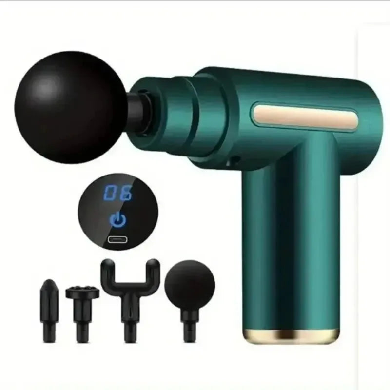 Percussion Mini Massage Gun Portable Handheld Massager for Back Neck Shoulder Leg Muscle Pain Relief Daily Relaxation