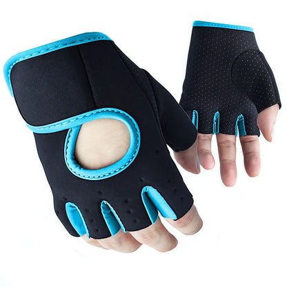 Women Men Fitness Gym Gloves Weightlifting Gloves Half Finger Breathable Non-slip Gel Pad Bodybuilding Training Dumbbells Gloves