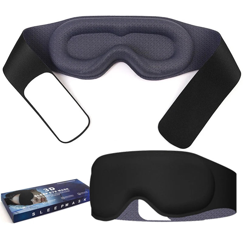 3D sleep eye mask with 3D shading and nasal wing memory cotton gravity for nap time,Light Blocking,Eye mask for sleeping