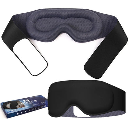 3D sleep eye mask with 3D shading and nasal wing memory cotton gravity for nap time,Light Blocking,Eye mask for sleeping