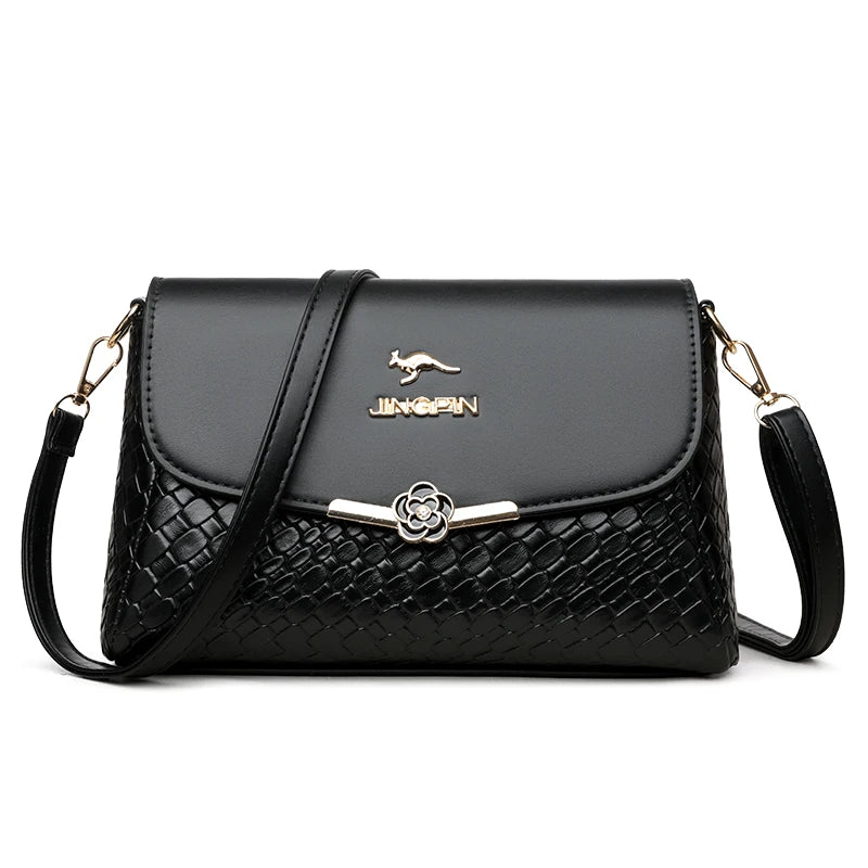 Women Small Square Flip cover Bags Retro Versatile Shoulder Strap Large Capacity Casual Portable Female Shoulder Crossbody Bags