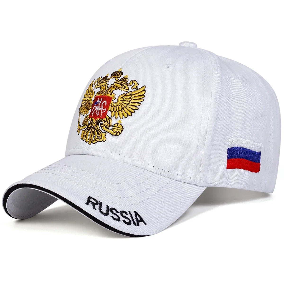 Unisex Double-headed Eagle Embroidery Baseball Caps Spring and Autumn Outdoor Adjustable Casual Hats Sunscreen Hat Sports Cap