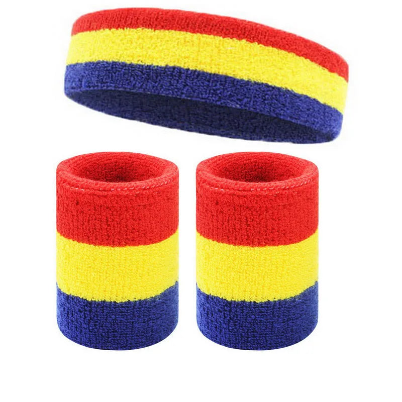 Tennis Wristbands Sport Headband For Men Women Towel Sweat Bands Basketball Yoga Gym Running Volleyball Wrist Wrap Sweatband