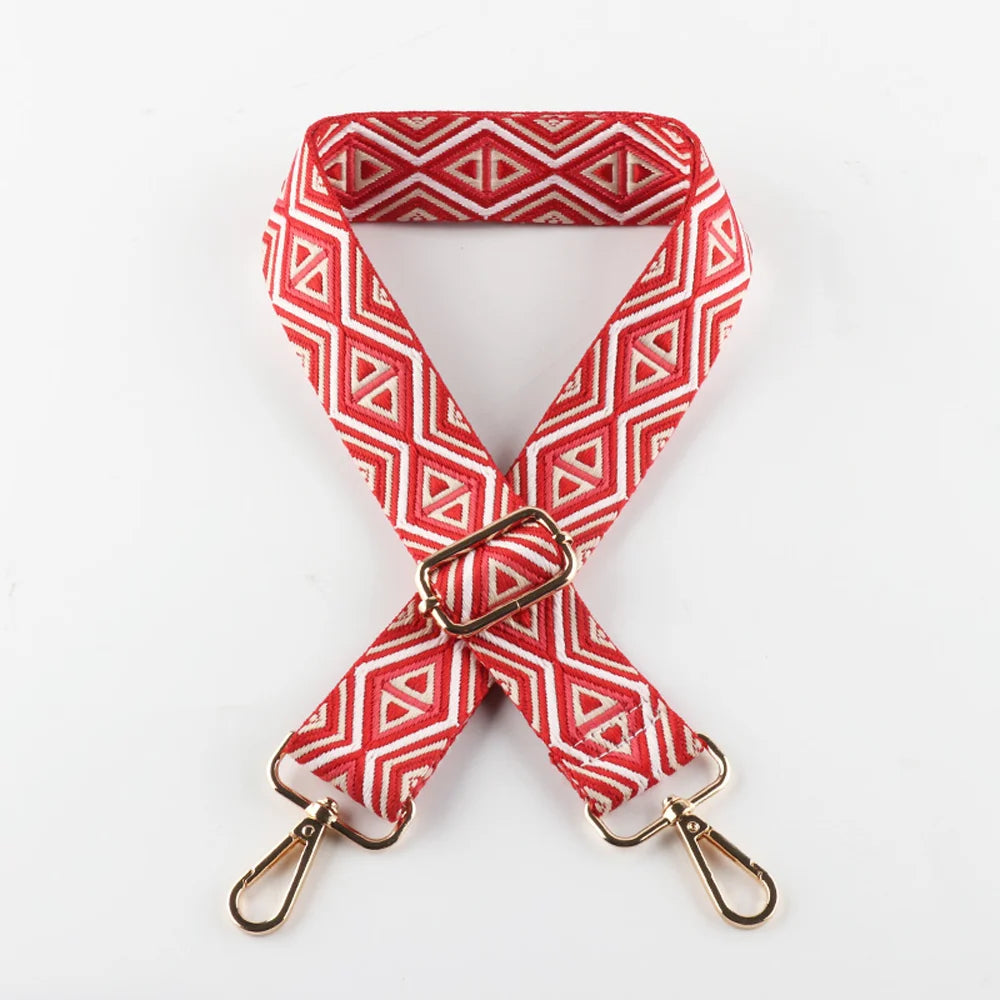 Nylon Shoulder Strap Diy Exquisite Embroidery Universal Fashionable Durable Precision Woven Diagonal Shoulder Strap 3.8CM