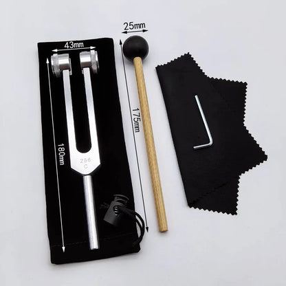128 /512Hz Chakra Healing MassageTuning Fork Set,Aluminum Alloy Tuning Forks Used for Sound Therapy Yoga Meditation Accessory