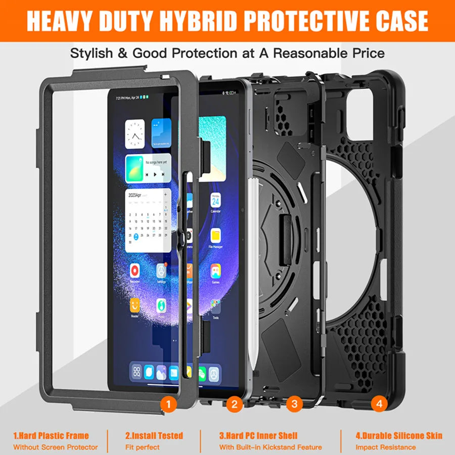 Case For Xiaomi Pad 6 5 Pro Case Shockproof Kids Protection Cover For Xiaomi Mi Pad 6 MiPad 6 Pro Case Kickstand Shoulder strapx