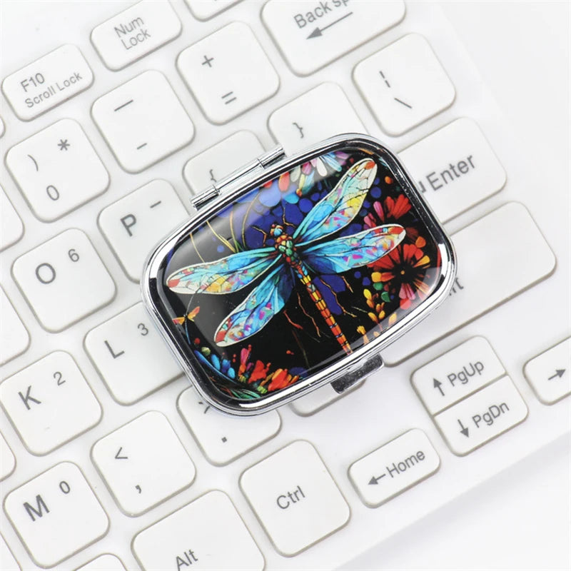 Travel Cases Lovely Colored Medicine Metal Jwelery Organizers Household Holder Iron Cabinet Small pill container