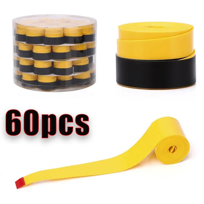 60 pcs Smooth Badminton Tennis Overgrips Antislip Fishing Rod Suck Sweat Band Bicycle Handlebar Dumbbells Pingpong Grips Tapes