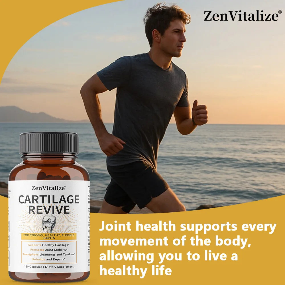 Cartilage Regeneration Supplement - Contains Type II Collagen, Glucosamine, MSM, Vitamin D3, Vitamin C - Promotes Joint Mobility