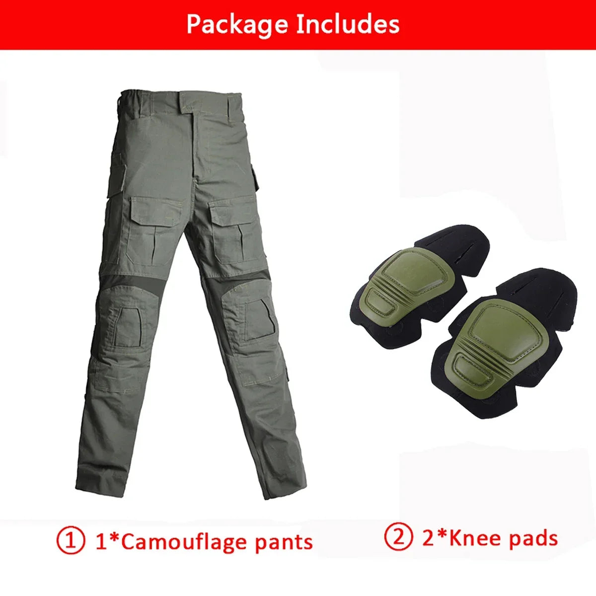 Outdoor Tactical Pants Men Clothing Elasticity G3 Combat Pants +Knee Pads Airsoft Trousers Green Hunting Clothes Elasticity Pant