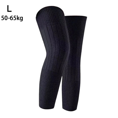New Elastic Winter Knee Pads Plus Velvet Warm Knee Sleeve Thickened Universal Leg Sleeves Windproof Coldproof Knee Support