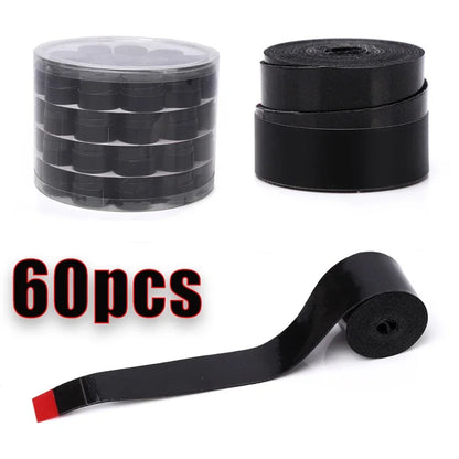 60 pcs Smooth Badminton Tennis Overgrips Antislip Fishing Rod Suck Sweat Band Bicycle Handlebar Dumbbells Pingpong Grips Tapes