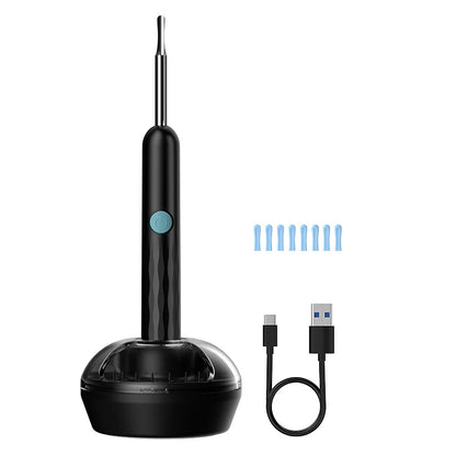 WiFi Visual Ear scope Camera 1080P for iPhone/Android Ear Picker Cleaning Wireless Endoscope Otoscope with Ear Wax Removal Tools