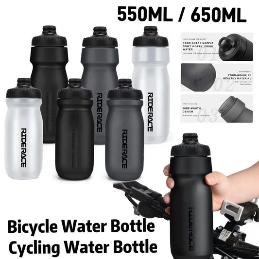 Sports Water Bottle 550ML 650ML PP5 Ultra-Light Outdoor Running Cycling Squeeze Mug Bicycle Kettle Portable Bike Cup