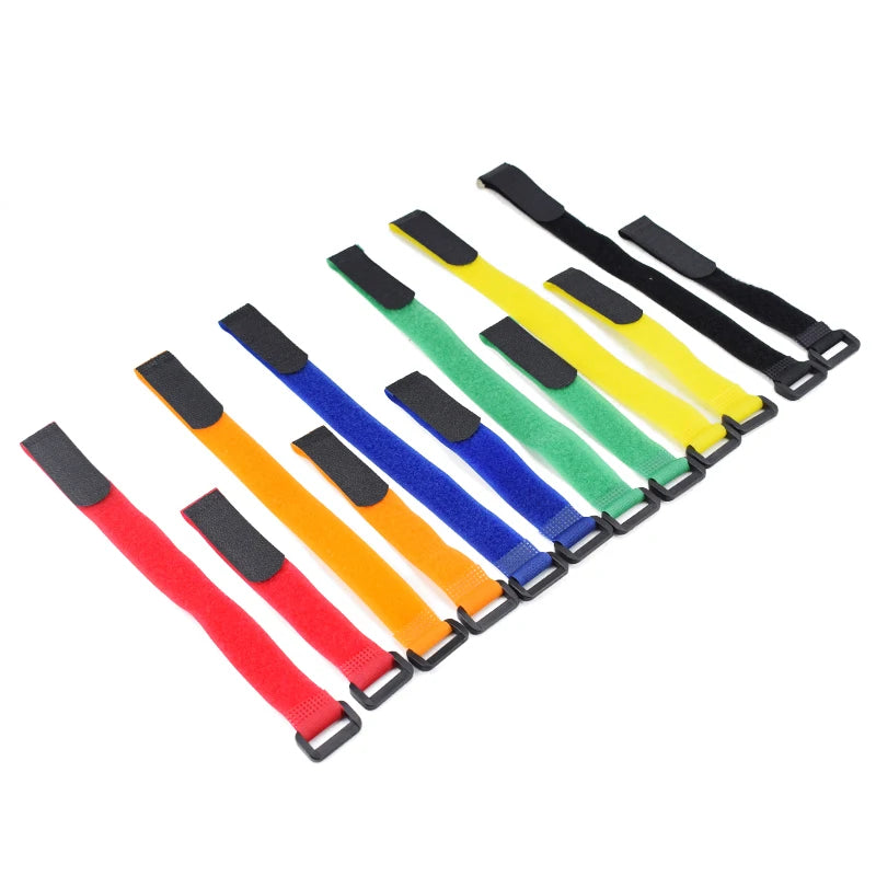 5PCS Bike Handlebar Straps Universal Nylon Tie Bands for Flashlight Gear Accessories Sticky Fastening Strap