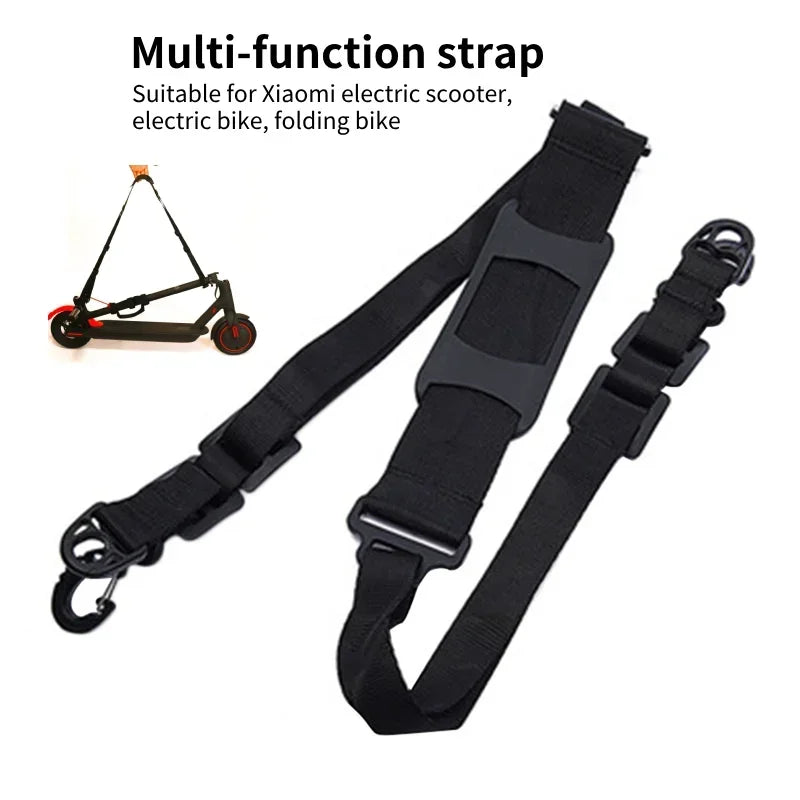 for Xiaomi Electric Scooter M365 Shoulder Strap Electric Vehicle Folding Car Multi-functional Strap Heavy Duty Shoulder Strap