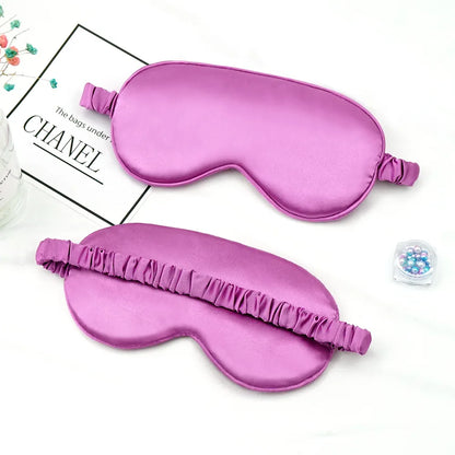Women Imitated Silk Sleep Eye Mask Portable Travel Eyepatch Nap Eye Patch Rest Blindfold Eye Cover Sleeping Mask Night Eyeshade