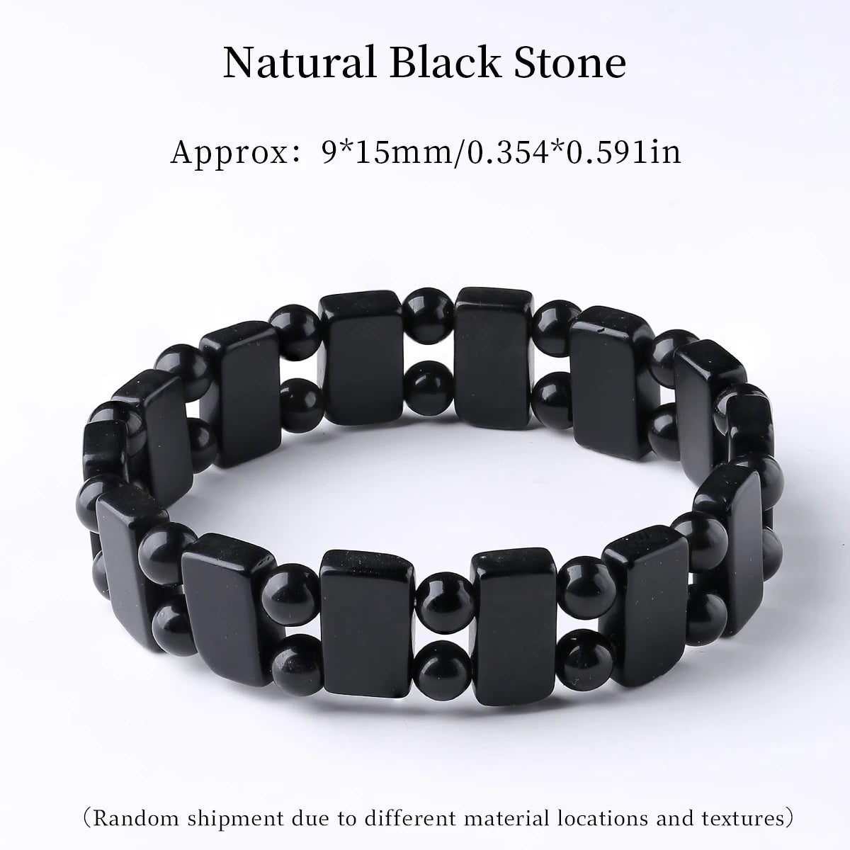 JD 10x14mm Natural Multilcolor Amethyst Crystal Stone Square Beads Bangle Charms Yoga Men Women Meditation Amulet Wrist Bracelet