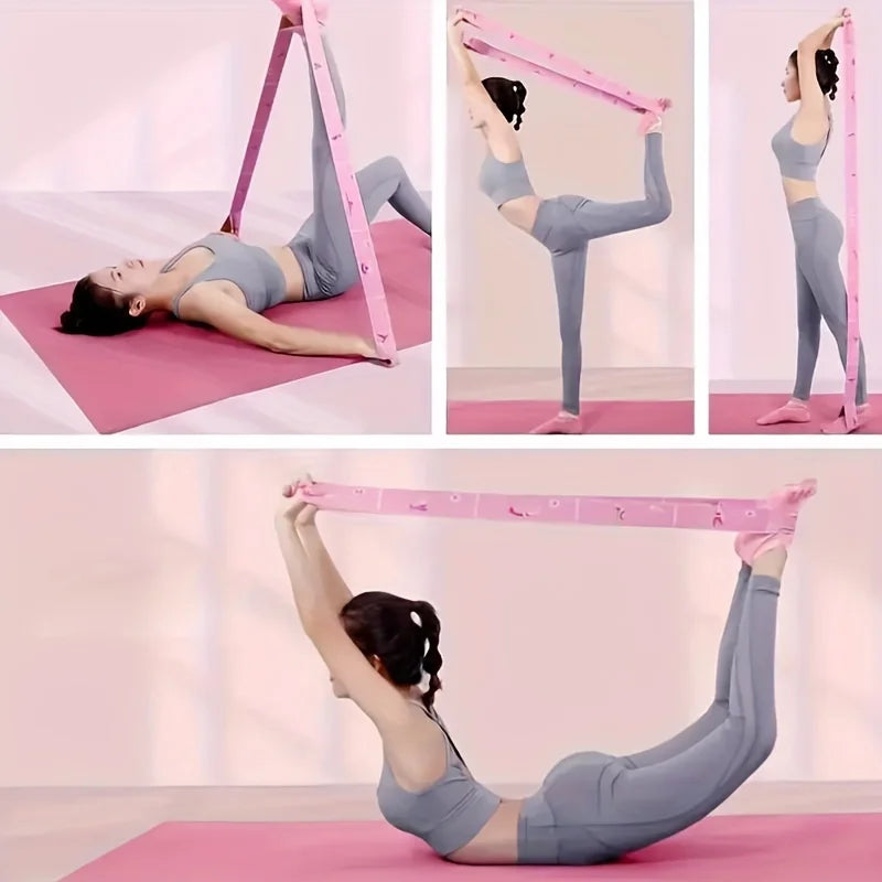 Yoga & Pilates Training Bands for Full-Body Workouts - Extra Thick Portable & Non-Slip Design for Home Gym Dance Studio & Travel