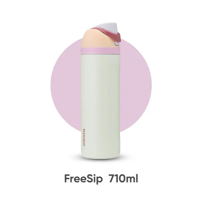 FreeSip 24oz Insulated Stainless Steel Water Bottle with Straw , BPA-Free Sports Water Bottle, Great for Travel, 710ml