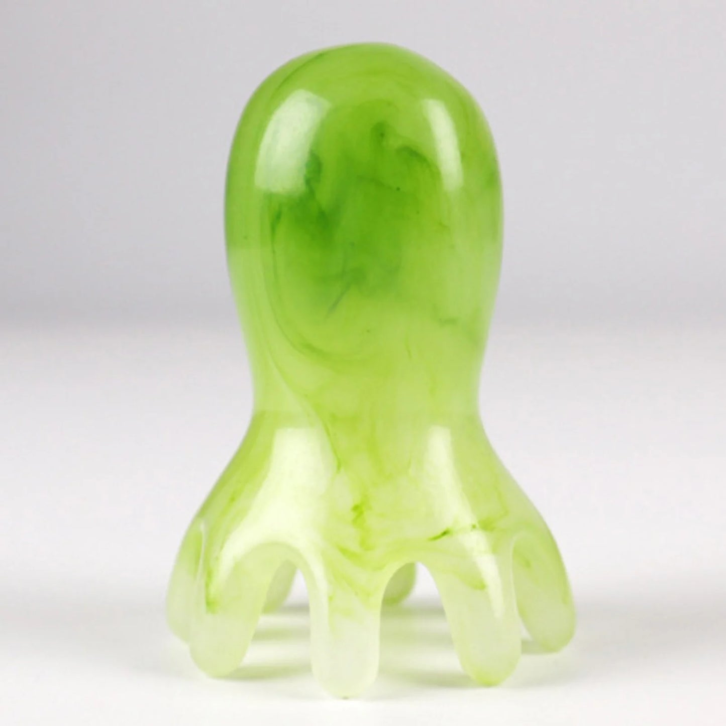 Octopus Massage Comb Resin Head Meridian Scraping Scalp Massage Brush Acupuncture SPA Gua Sha Massage Comb for Fatigue Relief