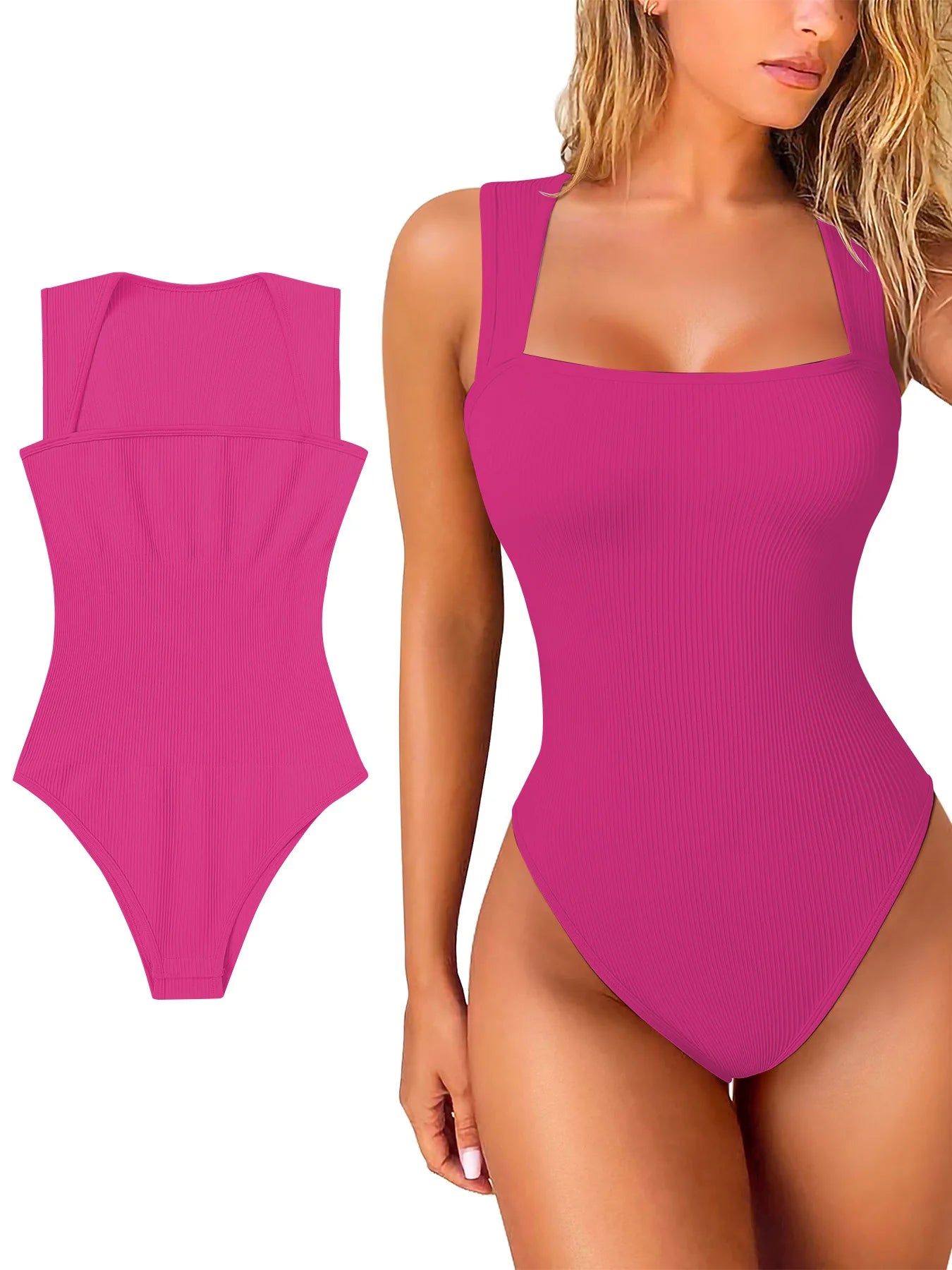 Women's Fashion Shapers Jumpsuit Seamless Sexy Briefs Tights Wide Shoulder Strap Comfortable Easy to Wear with Bra Shaping Under
