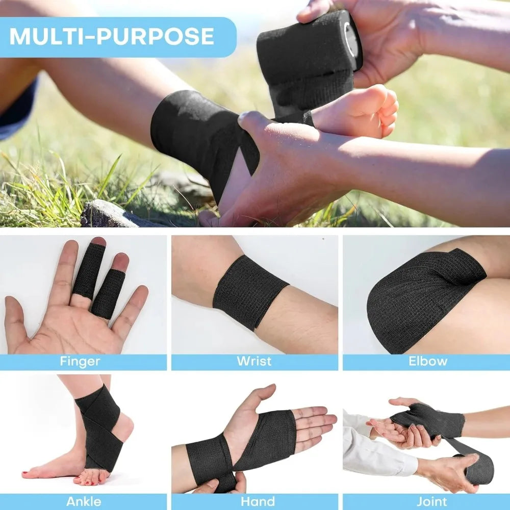 New Hot Elastic Bandage Elastoplast Self Adhesive Tape Sports Protect Wrist Palm Finger Arm Shoulder Knee Ankle Pets Leg Tattoo