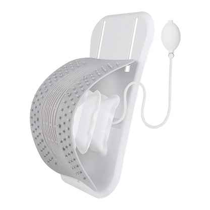 Foreverlily Adjustable Back Massager Airbag Waist Neck Support Massage Lumbar Cervical Muscle Relax Stretcher Posture Massager