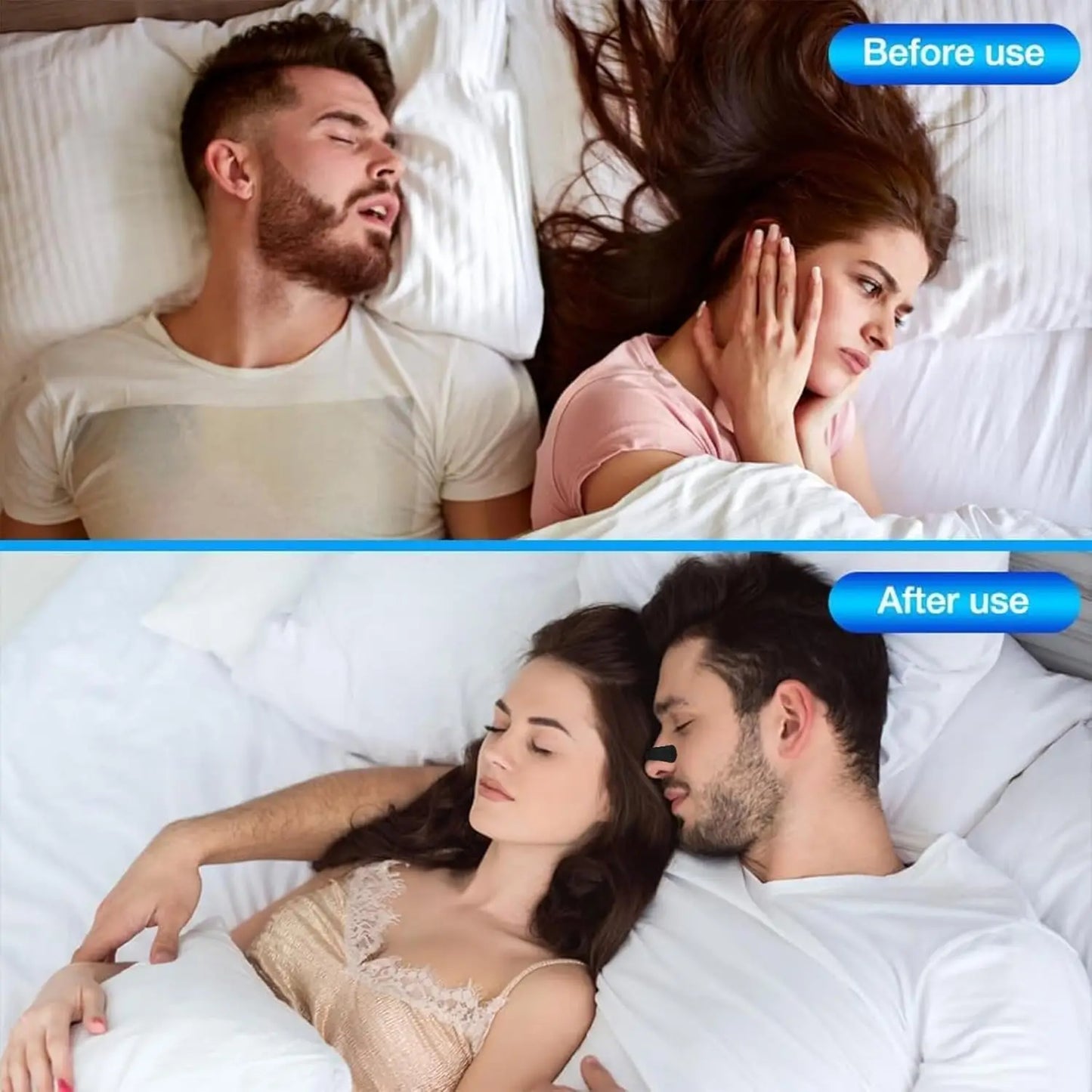 Anti Snoring Nose Strips for Breathing Correction Physical Expansion Breathable Nasal Patch Better Sleep Anti-Snoring Nasal Stri