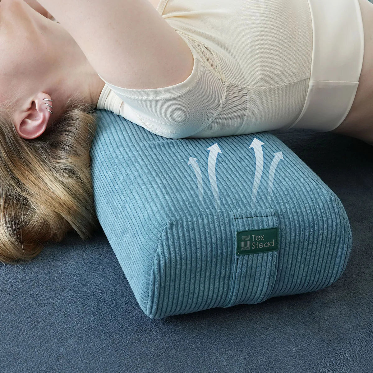 Yoga Bolster Pillow, Rectangular Meditation Cushion, Lightweight Yoga Prop, Restorative Yoga Pillow, Pilates Support Cushion