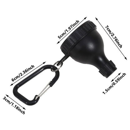 50ML Protein Powder Dispenser Box Portable Fitness Supplement Container Funnel Sports powder box Leak-Proof Case For Hiking