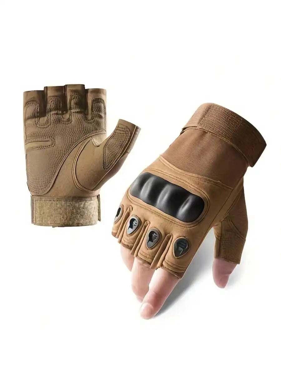 1Pari Half Finger Men Gloves Outdoor Military Tactical Gloves Sports Shooting Hunting Airsoft Motorcycle Cycling Gloves