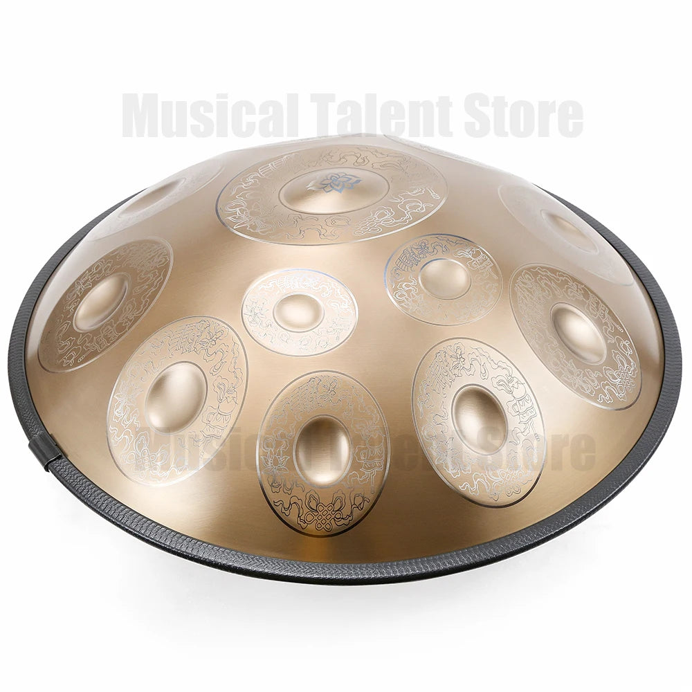 22inch9/10/12notes Steel Tongue Drum,Authentic Handpan,Professional Hand Plate,Meditation,Sound Therapy,yoga,relax