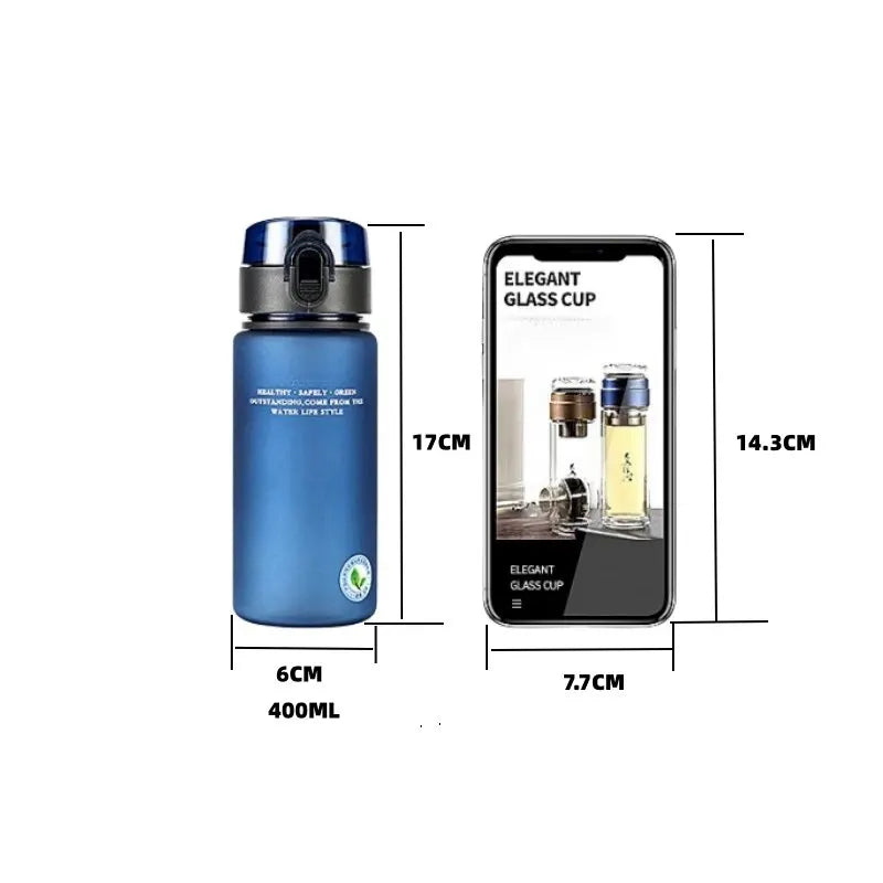BPA Free Leak Proof Sports Water Bottle High Quality Tour Hiking Portable My Favorite Drink Bottles 400ml