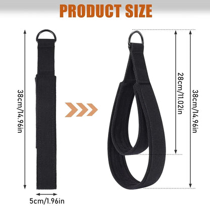 1pcs  Double Loop Pilates Straps with D-Ring Loops Yoga Fitness Equipment Double Padded Hand And Feet Equipment