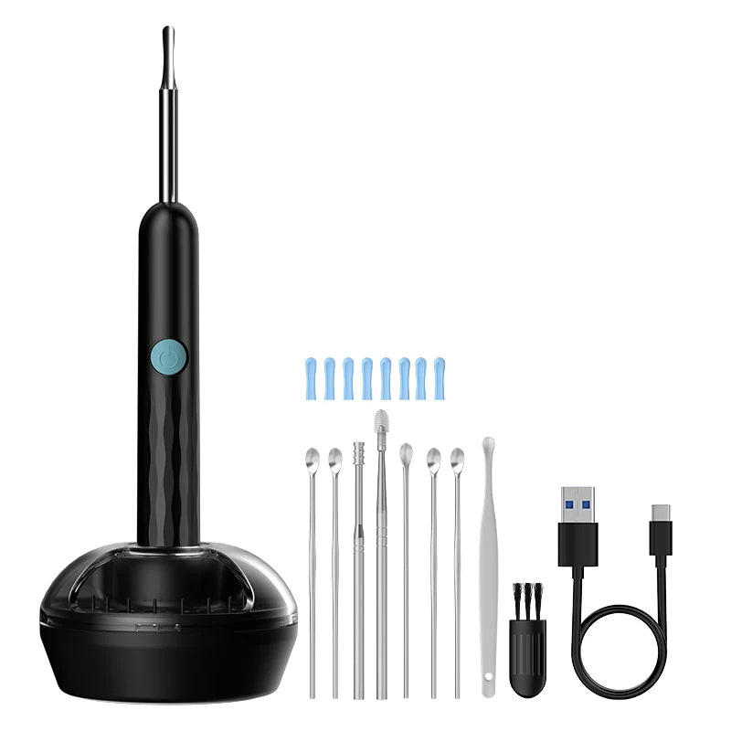 WiFi Visual Ear scope Camera 1080P for iPhone/Android Ear Picker Cleaning Wireless Endoscope Otoscope with Ear Wax Removal Tools