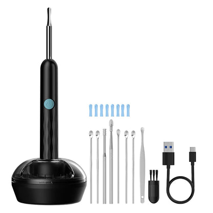 WiFi Visual Ear scope Camera 1080P for iPhone/Android Ear Picker Cleaning Wireless Endoscope Otoscope with Ear Wax Removal Tools