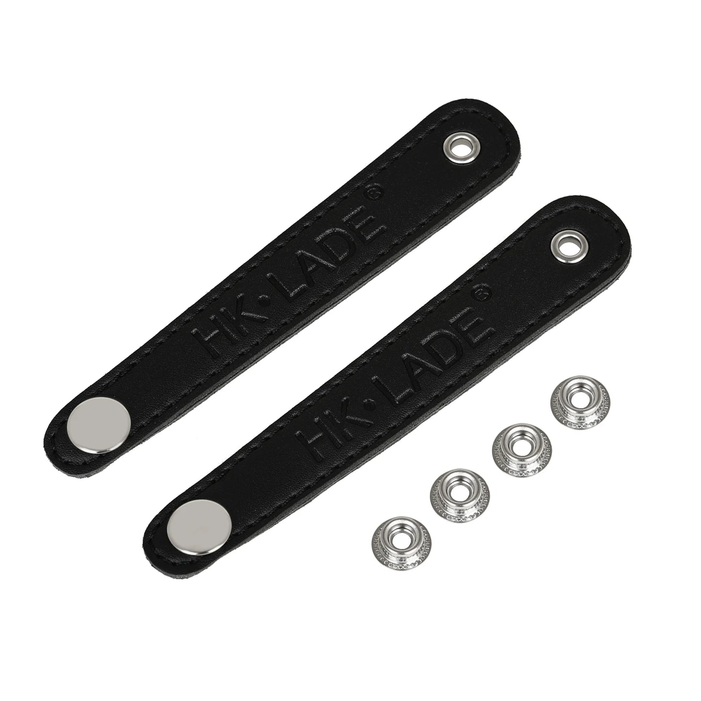 HK.LADE 2Pcs Accordion Bellows Strap Black PU Leather Super Wide Thick for BASS Accordion Shoulder Strap Accordion Accessories