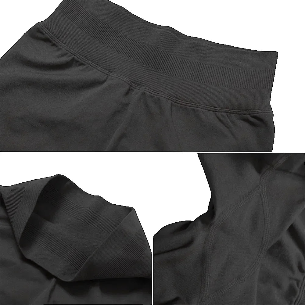 Keep That Pump 2 Piece Sets Shorts Top Womens Outfits Yoga Sets Gym Sets High Quality Seamless Lace-Up Bra Scratch Sports Sets