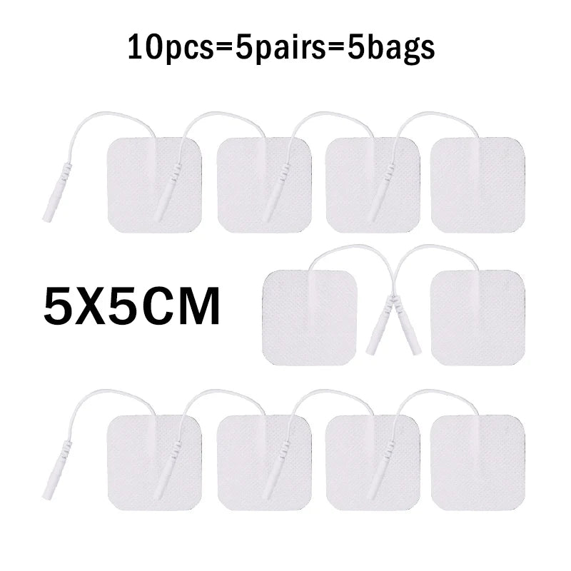 10/20pcs Self Adhesive Replacement Tens Electrode Pads Square 5*9/5*5 Cm Muscle Stimulator Electric Digital Machine Massager