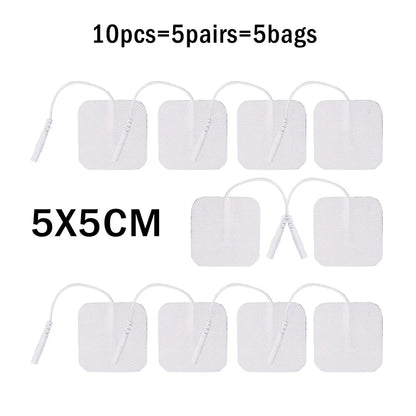 10/20pcs Self Adhesive Replacement Tens Electrode Pads Square 5*9/5*5 Cm Muscle Stimulator Electric Digital Machine Massager