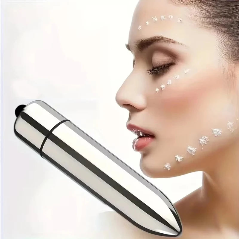 1pc Mini Vibrating Massager Facial And Eye Massage Treatment Promotes Lotion Absorption Portable For Home And Travel Beauty Tool