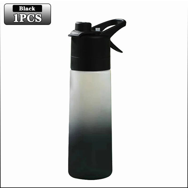 1-4PCS Gradient Spray Portable Sports Water Bottle Mist Spray Bottle for Outdoor Activities Gym Fitness Reusable Leak Proof
