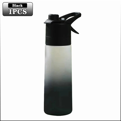 1-4PCS Gradient Spray Portable Sports Water Bottle Mist Spray Bottle for Outdoor Activities Gym Fitness Reusable Leak Proof
