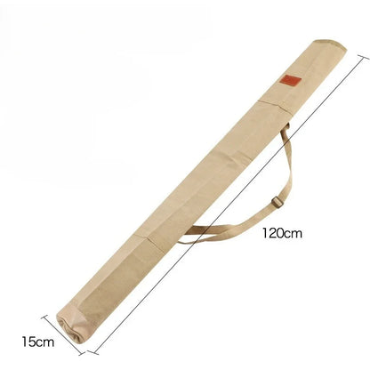 Canvas Rod(120/130/140cm) - Waterproof Oxford with Padded Shoulder Strap for Telescopic Fishing Poles,Umbrellas & Tackle Storage