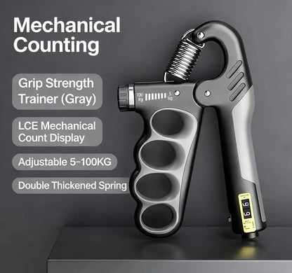 Adjustable Hand Gripper 5-100Kg Forearm Wrist Trainer for Gym Muscle Recovery Fitness Equipment