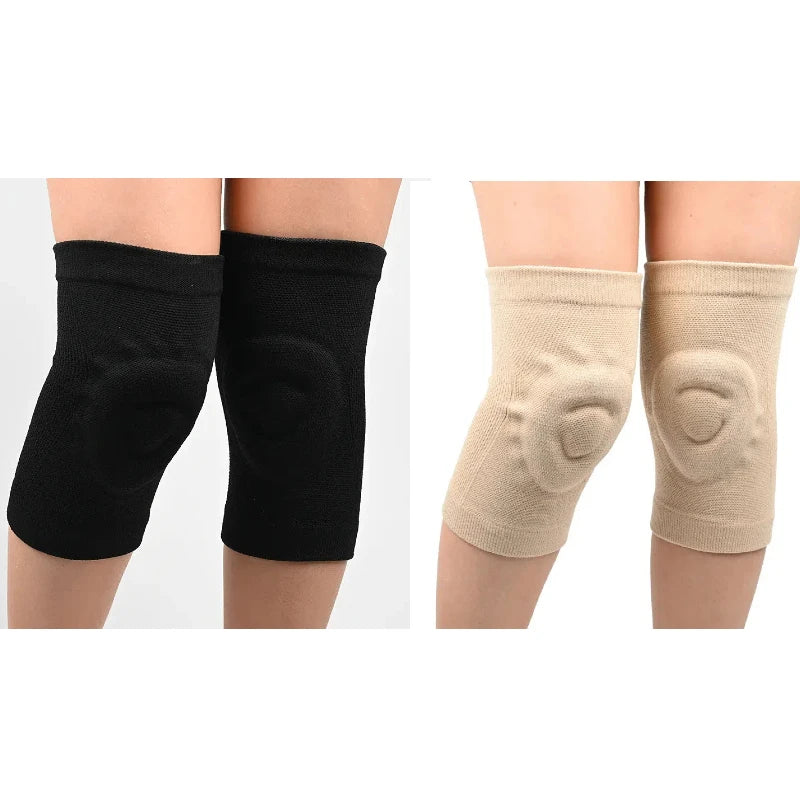 1/2pairs Silicone Knee Pads Non-slip Fitness Dance Sport knee Pads Basketball Pressurized Cycling Roller Skating Thin Knee Pads