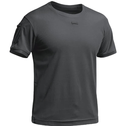 Outdoor Quick Drying T-shirt Men Special Forces Breathable Elastic Quick Drying T-shirt Tactical Round Neck Short Sleeve Top